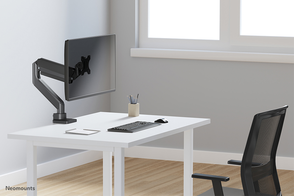 Neomounts DS70-450BL1 Monitorarm 17-42" - Gasfeder - Topfix - 180°-Stopp